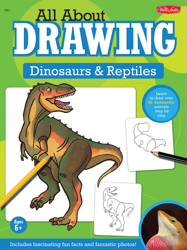 All About Drawing Dinosaurs & Reptiles - Retail Maharaj