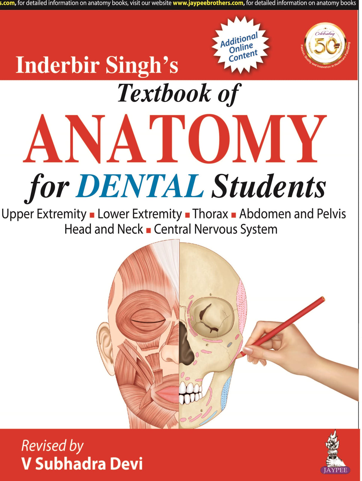 INDERBIR SINGH’S TEXTBOOK OF ANATOMY FOR DENTAL STUDENTS - Retail Maharaj