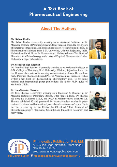 A Text Book of Pharmaceutical Engineering, According to PCI regulations For B. Pharm 2nd Year 3rd Semester - Retail Maharaj