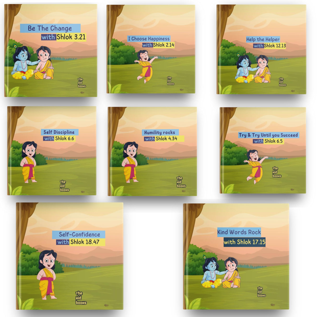 Shloks Set of 8 For Kids - Geeta Revolution