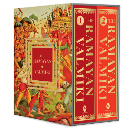The Ramayan of Valmiki: Volume 1 & 2 (Deluxe Hardbound Edition) Boxed Set - Retail Maharaj