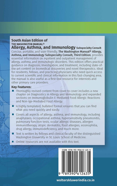 The Washington Manual Allergy, Asthma and Immunology Subspecialty Consult , 3e - Retail Maharaj