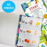Start Handwriting Practice Alphabet Writing Books English Language - Letter Word and Sentence Writing Practice illustrated Book, Fun and Educational - Ages 2+ Years - Retail Maharaj