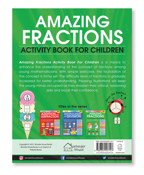 Amazing Fractions: Activity Book for Children | Learn Halves, Quarters & More | Ages 6–9 | Fun Math Puzzles & Exercises to Build Skills - Retail Maharaj
