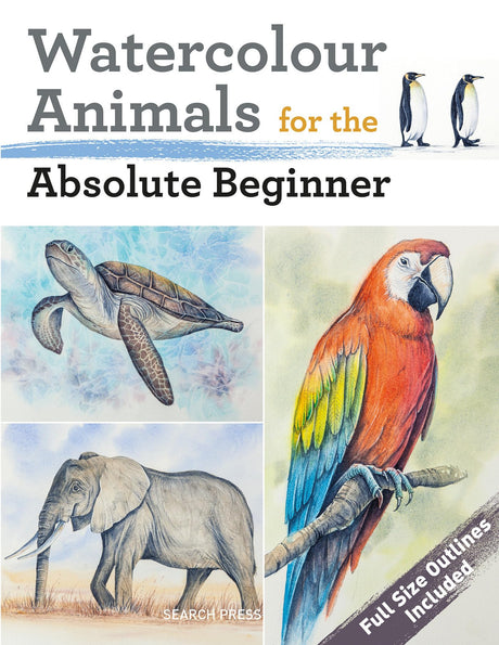 Watercolour Animals for the Absolute Beginner (ABSOLUTE BEGINNER ART) - Retail Maharaj