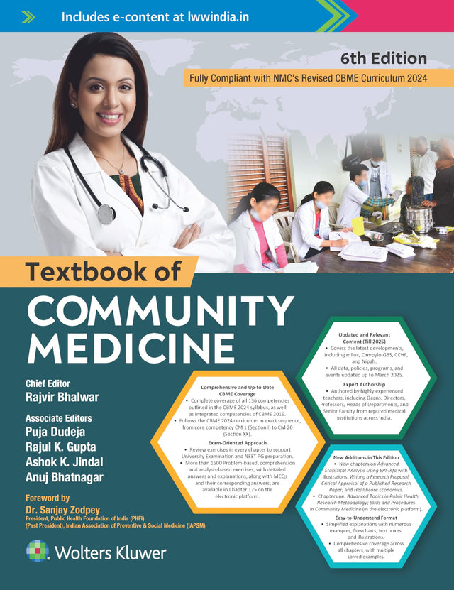 TEXTBOOK OF COMMUNITY MEDICINE WITH ACCESS CODE 6ED (PB 2025) - Retail Maharaj