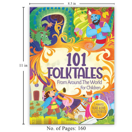 101 Folktales For Children 5 Minutes Read Aloud Illustrated Tales With Morals - Retail Maharaj
