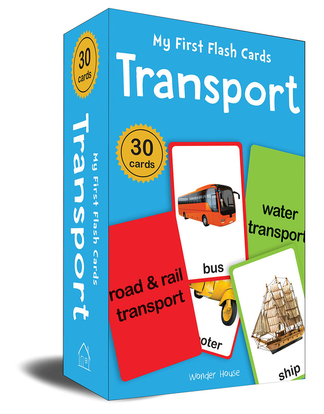 My First Flash Cards: Transport: 30 Early Learning Flash Cards For Kids - Retail Maharaj