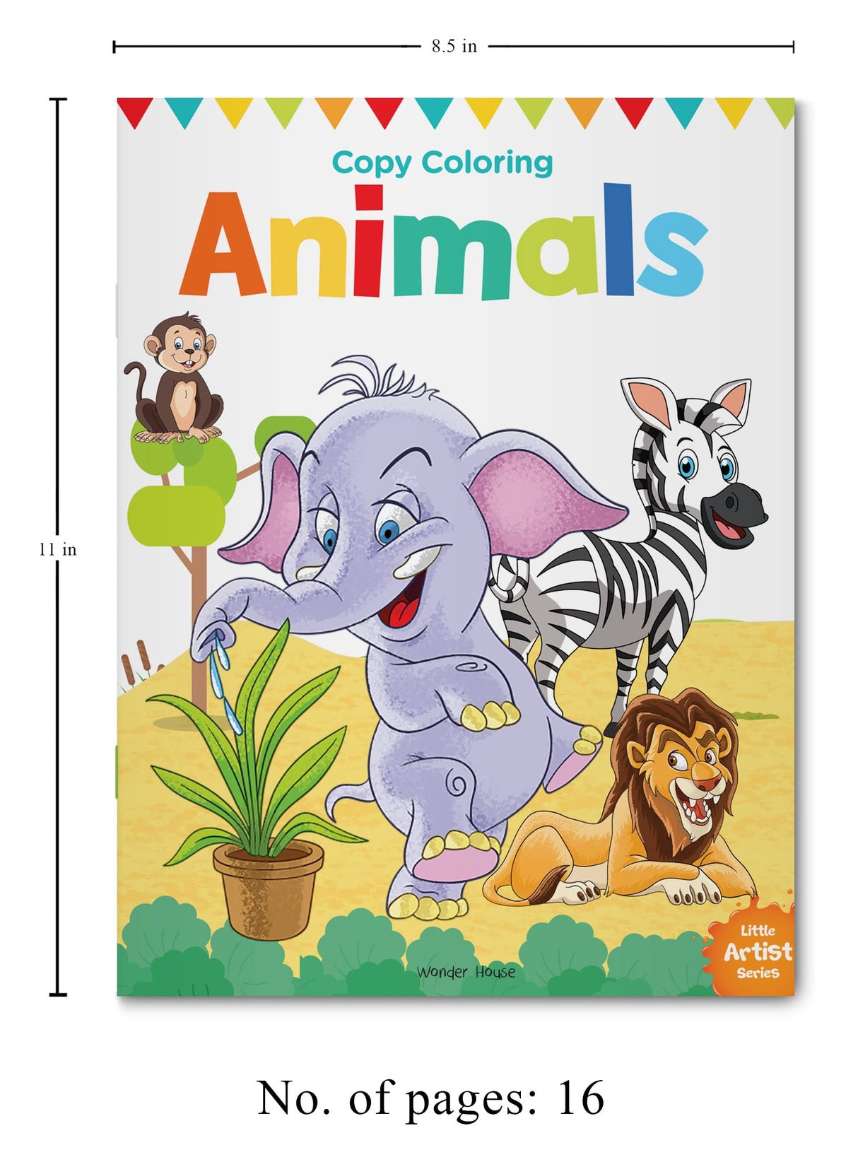 Little Artist Series Animals: Copy Colour Books - Retail Maharaj