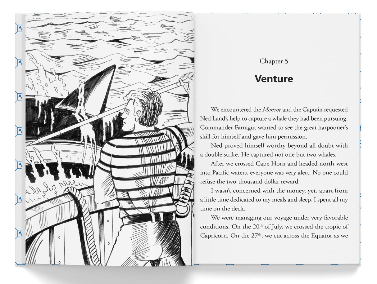 Twenty Thousand Leagues Under The Sea: Illustrated Abridged Children Classics English Novel With Review Questions (Hardback) - Retail Maharaj
