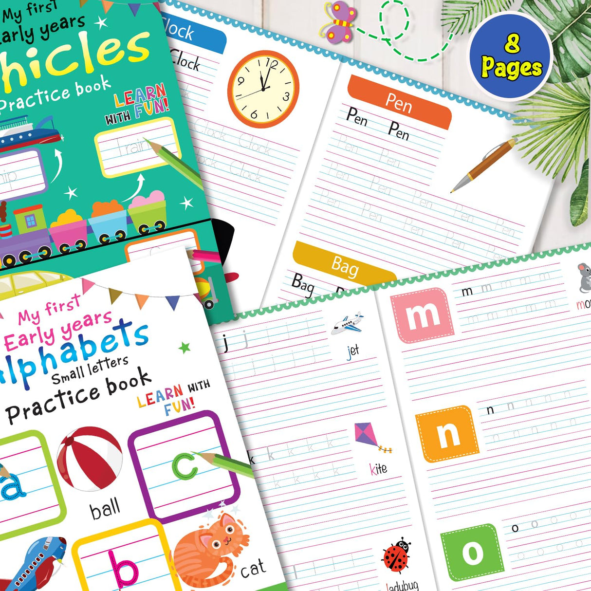 My Super Fun Writing Bag: Set of 10 Amazing Writing Practice Books - Perfect for Kids, Travel and Gifting / Return Gifts - Retail Maharaj