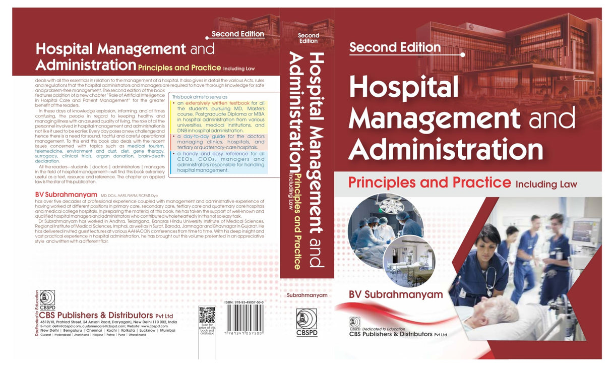 Hospital Management and Administration, 2/e | Principles and Practice Including Law (PB 2026) - Retail Maharaj