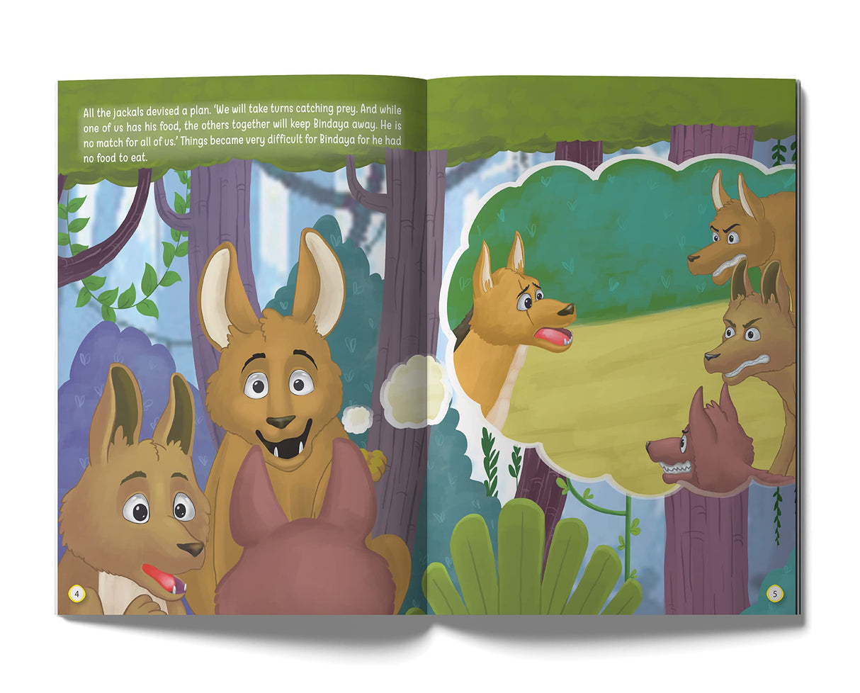 The Jackal and the Drum - Illustrated Moral Story for Children - Retail Maharaj