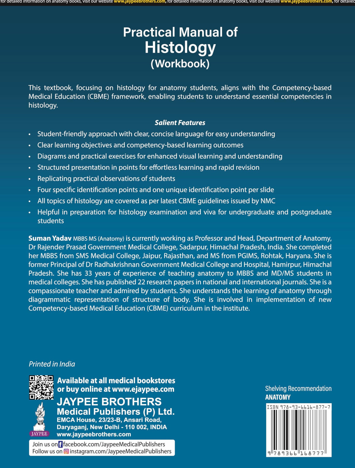 PRACTICAL MANUAL OF HISTOLOGY (WORKBOOK) - Retail Maharaj