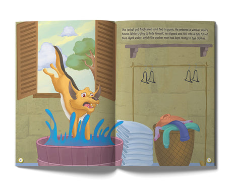 The Blue Jackal - Illustrated Moral Story for Children - Retail Maharaj