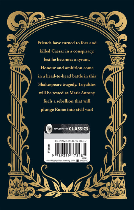Julius Caesar by William Shakespeare - Timeless Tale of Betrayal & Loyalty Masterpice on Ambition & Power,Tragedy,Historical Drama,Classic Literature,Must-read for Shakespeare Enthusiasts - Retail Maharaj