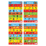Paw Patrol - My First Early Learning Charts : Learn With Paw Pups (10 Charts - Alphabet, Animals, Birds, Colors, Fruits, Numbers, Opposites, Shapes, Transport, Vegetables) - Retail Maharaj