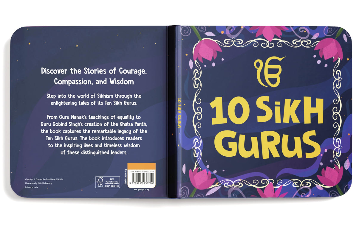 10 Sikh Gurus: Illustrated Stories of the Ten Sikh Gurus | Sikhism for Kids | Teachings, Values & Sikh History I Ages 3+ [Select Learning] - Retail Maharaj