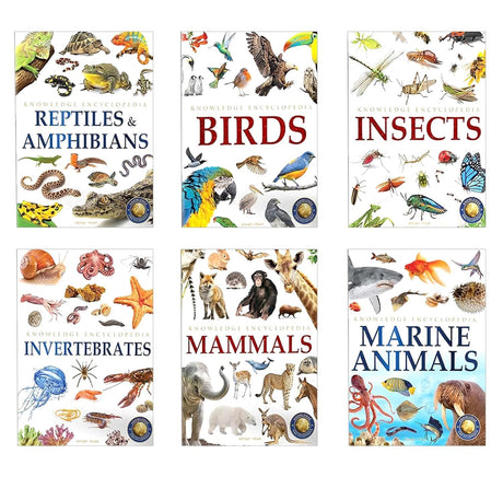 Animals - Collection of 6 Books : Knowledge Encyclopedia For Children (Box Set) - Retail Maharaj