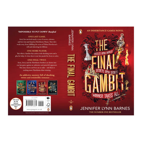 The Final Gambit: International YA Mystery Bestseller | Thrilling Finale of Secrets, Romance & Deadly Puzzles in the High-Stakes Inheritance Games Series - Retail Maharaj