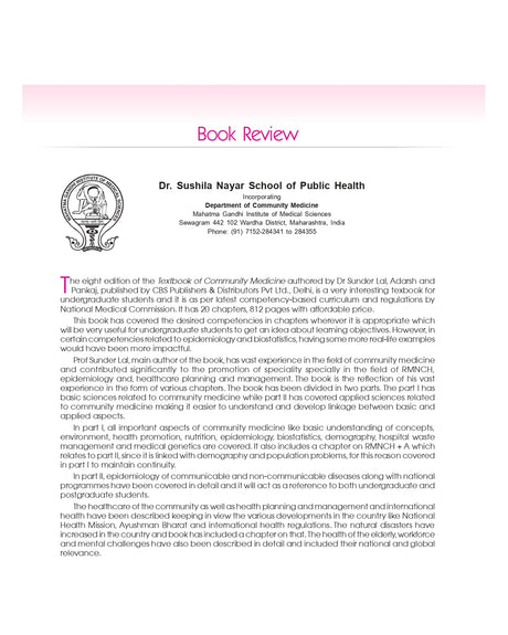 Textbook Of Community Medicine Preventive And Social Medicine 8Ed (Pb 2024) - Retail Maharaj