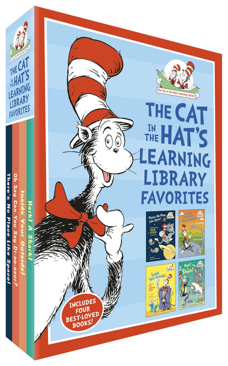 The Cat in the Hat's Learning Library Favorites: There's No Place Like Space!; Oh Say Can You Say Di-no-saur?; Inside Your Outside!; Hark! A Shark! - Retail Maharaj