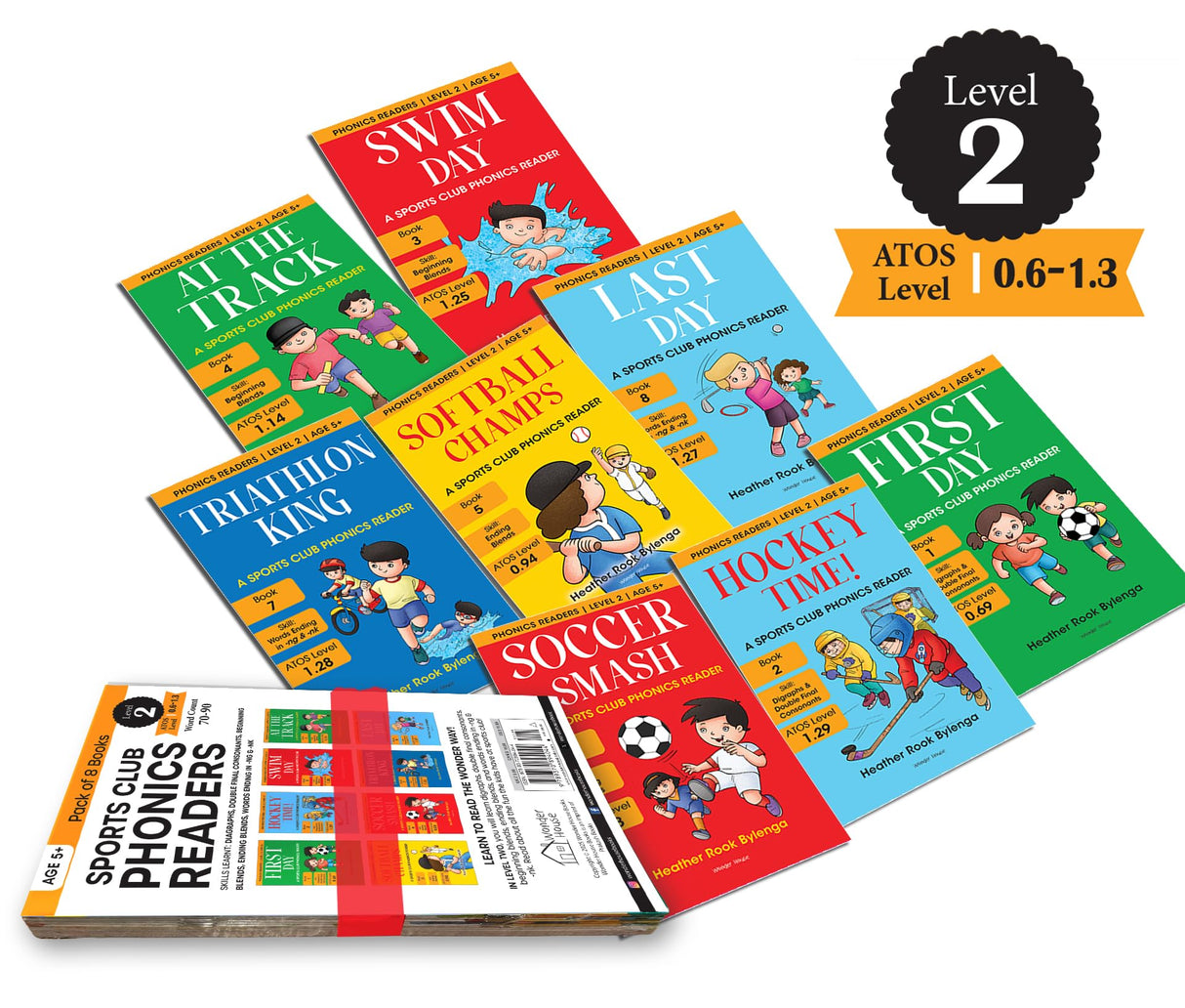 Phonics Readers Level 2 - Sports Club (Pack of 8) - Retail Maharaj