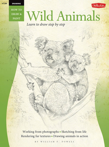 Wild Animals with William F. Powell: Learn to draw step by step (How To) - Retail Maharaj