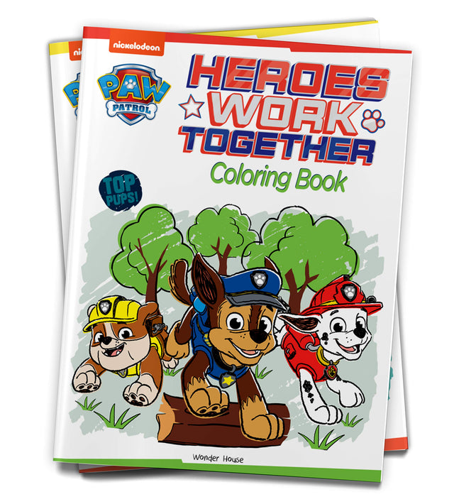 Heroes Work Together: Paw Patrol Coloring Book For Kids - Retail Maharaj