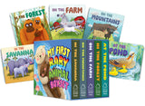 My First Baby Animal – Boxed Set of 5 Board Books: On the Pond, In the Forest, On the Farm, On the Mountains & In the Savanna | Illustrated Early ... Board Books for Ages 0–3 Years: Mini Box Set - Retail Maharaj