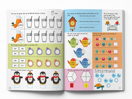 201 Maths Activity Book: Fun Activities and Practice Sheets | Learn Counting, Addition & Subtraction | Ages 4–7 | 3 Hours of Interactive Learning - Retail Maharaj