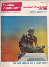 Towards A Great Society 1978-1992 - Annual Number, 1977 Of Monthly Commentary