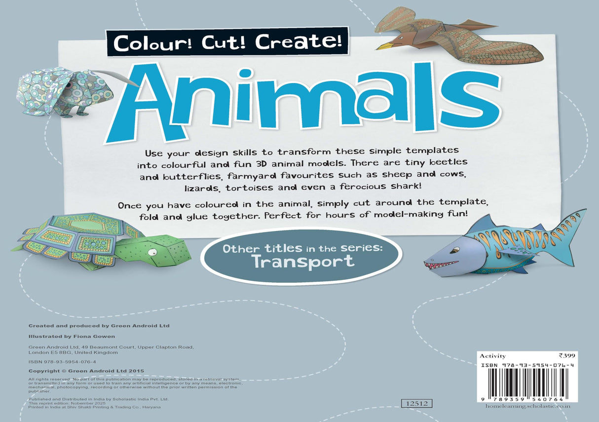 Colour! Cut! Create! Animals - Retail Maharaj