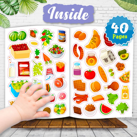 Hello Friend 1001 Awsome Stickers - Foods - Retail Maharaj