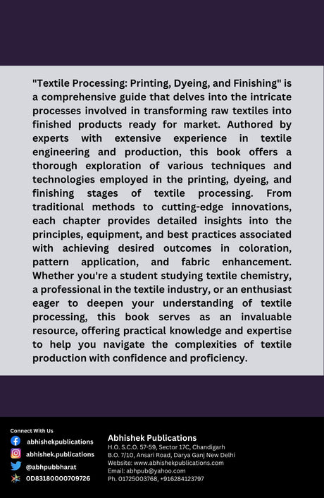 Textile Processing Printing Dyeing Finishing - Retail Maharaj