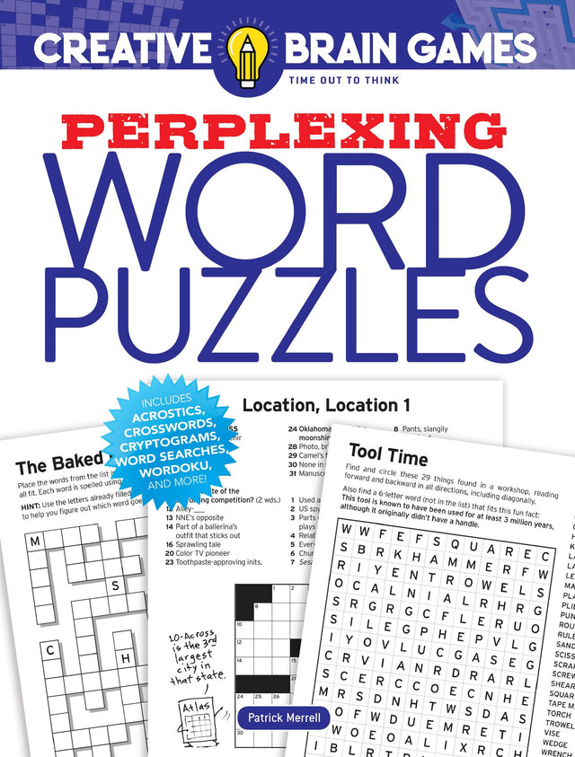 Creative Brain Games Perplexing Word Puzzles: Create Over 30 Magical Miniatures! - Retail Maharaj