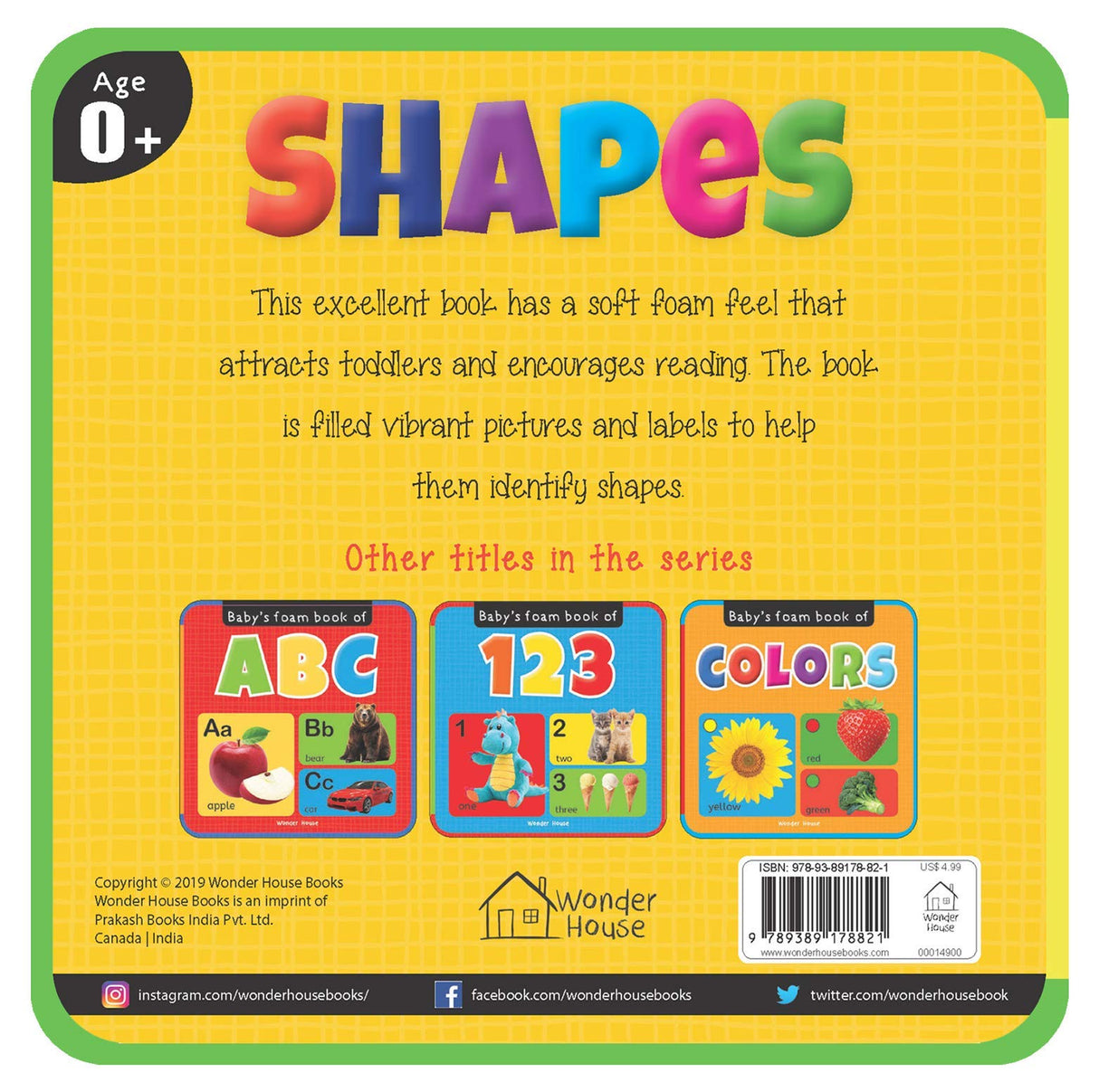Baby's Foam Book of Shapes (Baby's Foam Books) - Retail Maharaj