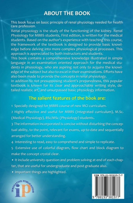 Renal Physiology For MBBS Students - Retail Maharaj