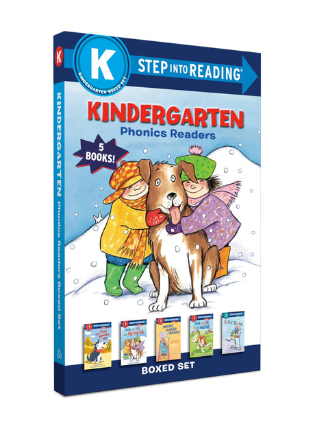 Kindergarten Phonics Readers Boxed Set: Jack and Jill and Big Dog Bill, The Pup Speaks Up, Jack and Jill and T-Ball Bill, Mouse Makes Words, Silly Sara (Step into Reading) - Retail Maharaj