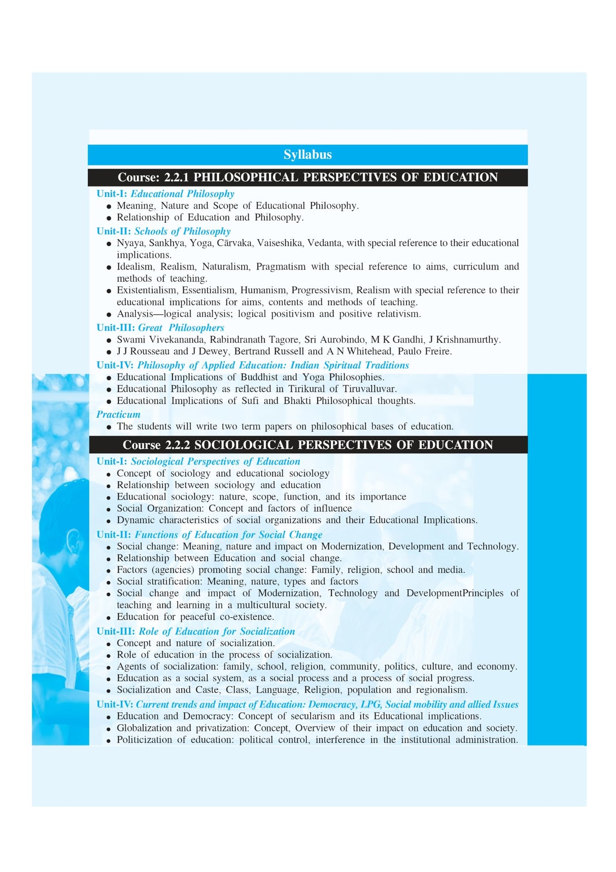 2nd Semester MEd Scholar (English Version)