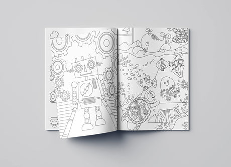 Doodle Coloring For Kids - Blue Edition - Retail Maharaj