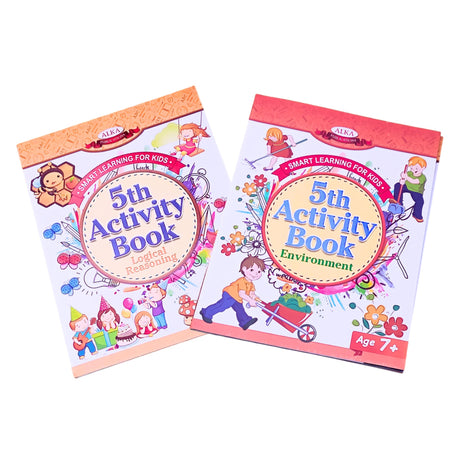 Combo of Two Activity Books- Logical Reasoning and Environment – for 7+yrs old children. Visually Attractive Pages and Interesting activities for kids - Retail Maharaj