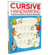 Cursive Handwriting Practice Workbook: Capital Letters | Level 1 | Ages 5–8 | Build Writing Skills with Fun Exercises - Retail Maharaj