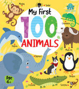 Booktopus Board Book - My First 100 Animals - Early Learning Books for Kids - Picture Books for Baby 4+ Years (My First 100 Board Book) - Retail Maharaj