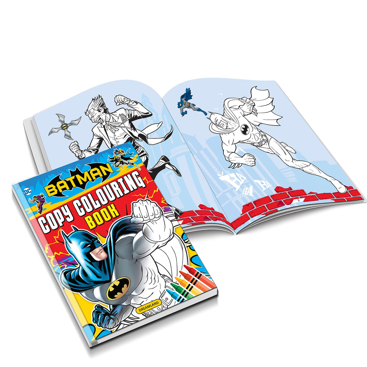Batman Copy Colouring and Activity Books Pack with Stickers for Kids Ages 2-8 – Set of 5 Fun Superhero Books with Colouring, Puzzles, Creative Activities & Hand-Eye Coordination Exercises - Retail Maharaj