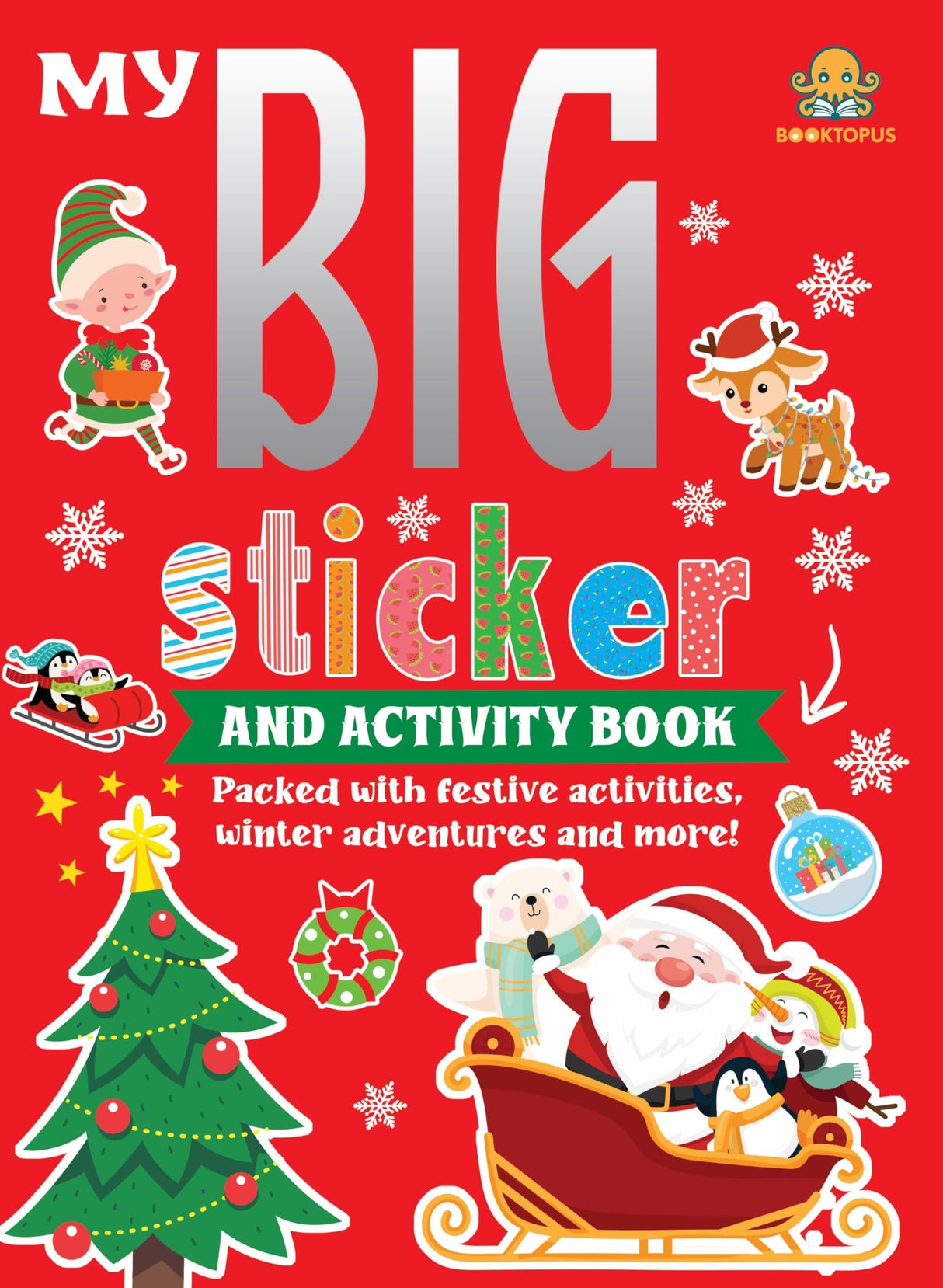 My Big Sticker And Activity Book: Christmas Sticker and Activity Book - Learning Activity Books for Kids 4+ Years - Early Learning Books - Retail Maharaj