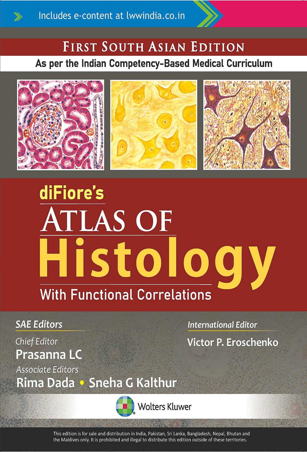 diFiore’s Atlas of Histology with Functional Correlations, 1st South Asian ed - Retail Maharaj