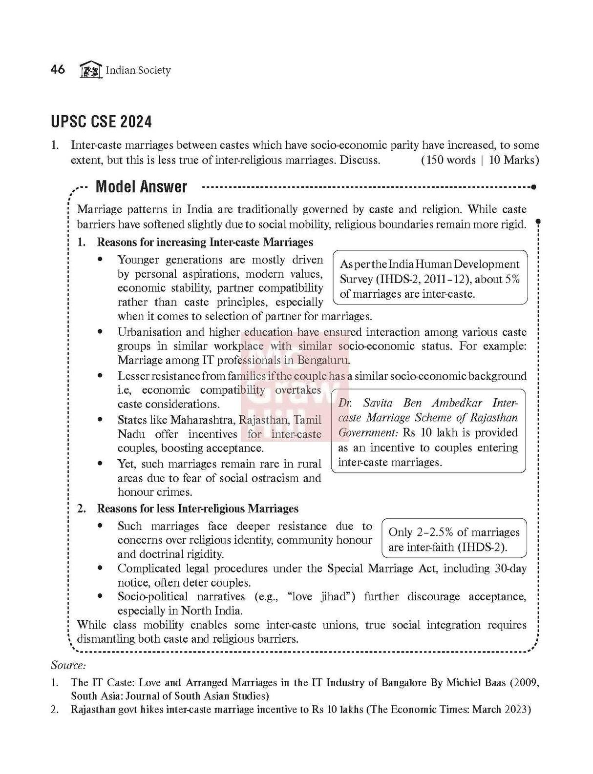 Indian Society, 2e for UPSC CSE 2026 by Ayushi Singh(IAS) & Nityanand Jha(IPS) | Chapter-end compilation of UPSC CSE Mains PYQs | Author Webinar & Solved Mains Questions (2024-25) on McGraw Hill Edge - Retail Maharaj