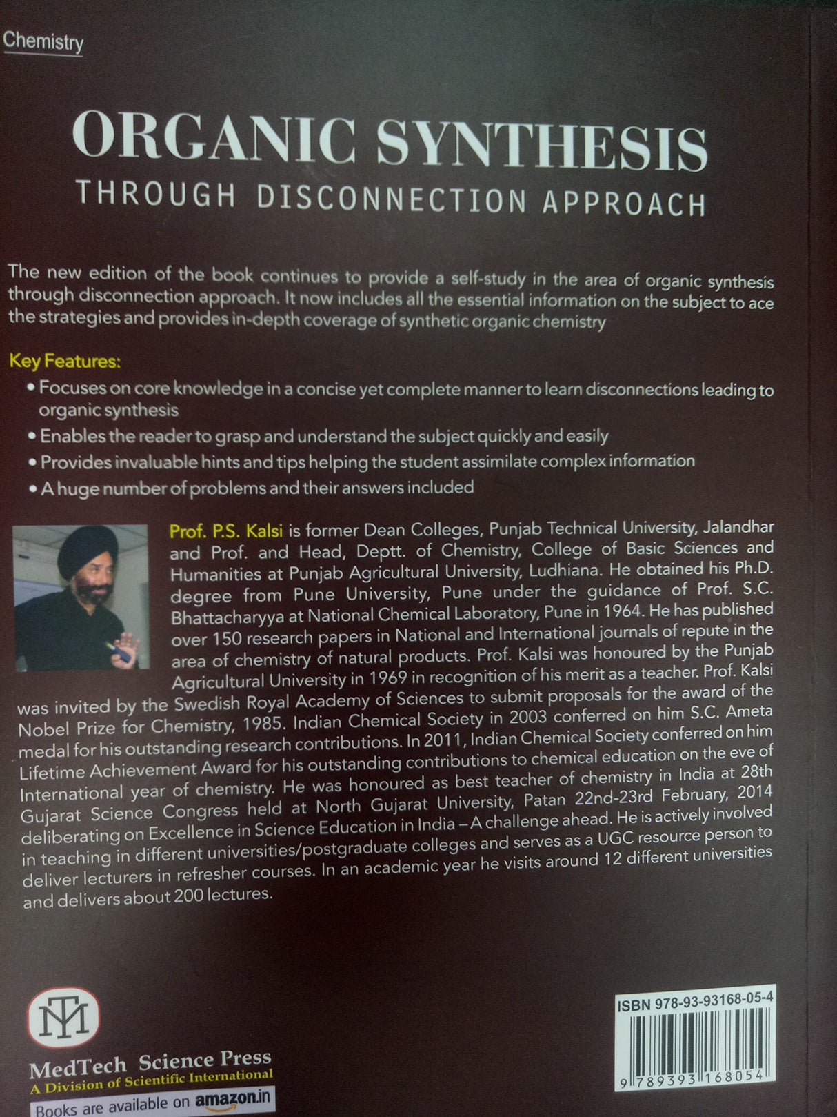 Organic Synthesis through Disconnection Approach - Retail Maharaj