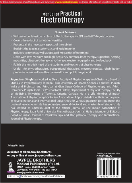 MANUAL OF PRACTICAL ELECTROTHERAPY - Retail Maharaj
